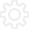 Gear Icon for Website Protection and Web Support to maintain daily backups and uptime for both small and large websites