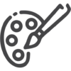 Art Palette Icon for web design, graphic design, and responsive web design services