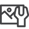 Monitor and Wrench Icon for web development, website security, and website maintenance services
